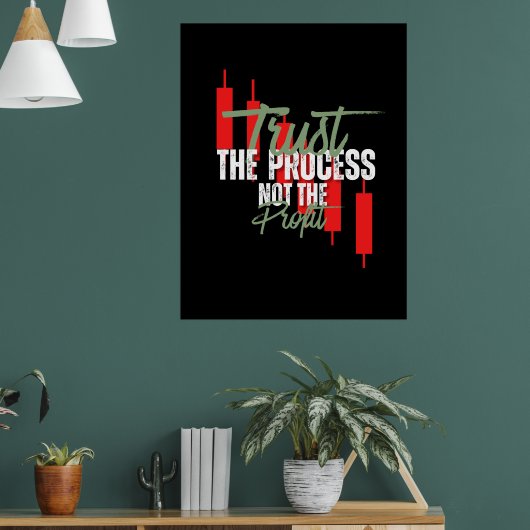 Trade Motivation | Trust | Self discipline Poster (Woonkamer 1)