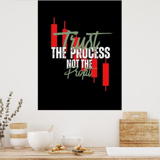 Trade Motivation | Trust | Self discipline Poster (Keuken)