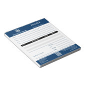 Trade Service Professional Blauw Notitieblok (Schuin)