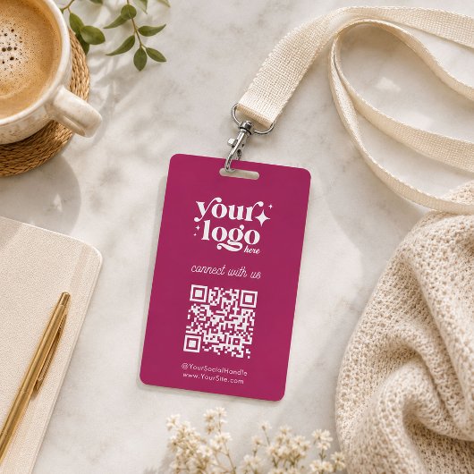 Trade Show Bedrijfs-ID QR-code Website Badge