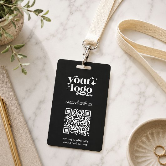 Trade Show Bedrijfs-ID QR-code Website Badge