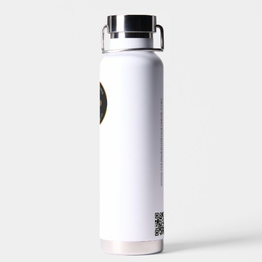 Trade show giveaway Zakelijke kleur Logo QR-code Waterfles (Achterkant)