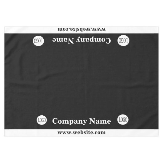 Trade Show Tablecloth Custom Logo Business 60X84 Tafelkleed (Voorkant (Horizontaal))