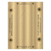 Trade Show Tafelkleed Custom Logo Goud en Zwart (Voorkant)