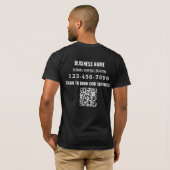 Trade Show Welkom Business Logo QR-code T-shirt (Achterkant volledig)
