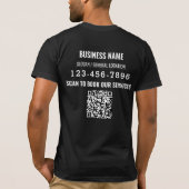Trade Show Welkom Business Logo QR-code T-shirt (Achterkant)