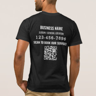 Trade Show Welkom Business Logo QR-code T-shirt