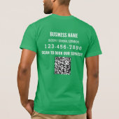 Trade Show Welkom Business Logo QR-code T-shirt (Achterkant)
