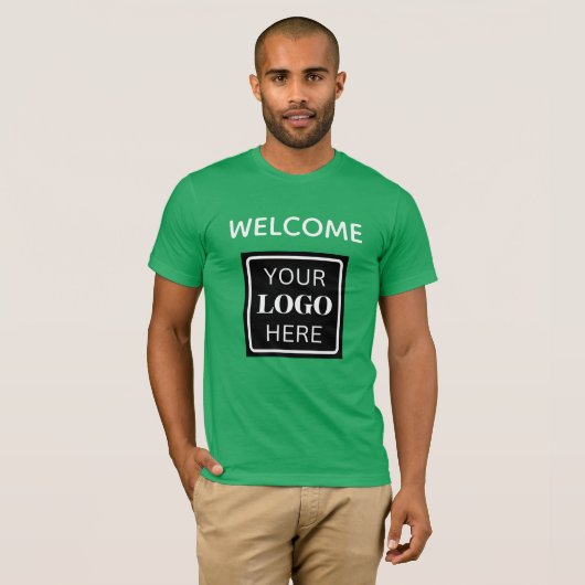 Trade Show Welkom Business Logo QR-code T-shirt (Voorkant volledig)