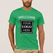 Trade Show Welkom Business Logo QR-code T-shirt (Voorkant)