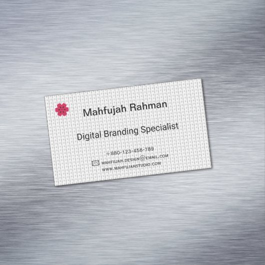 Trade Shows | Advertisement Cards | Car Magnets Magnetisch Visitekaartje (Voorbeeld)