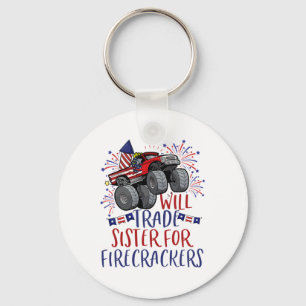 Trade Sister voor Firecracker Amerikaanse vlag 4 j Sleutelhanger