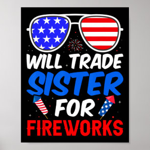 Trade Sister voor Vuurwerk 4 juli Feminist 1 Poster