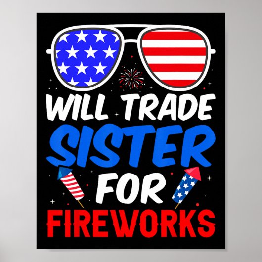 Trade Sister voor Vuurwerk 4 juli Feminist 1 Poster (Voorkant)