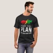 Trade Your Plan Not Your Emotions Trader Investor T-shirt (Voorkant volledig)