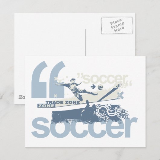 Trade Zone Soccer T-shirts en cadeautjes Briefkaart (Voorkant / Achterkant)