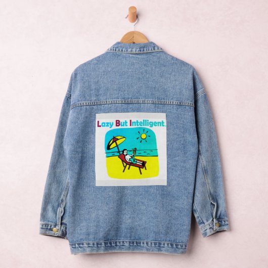 TRADEMARKED LAZY BUT INTELLIGENT APPAREL  DENIM JACKET (Hangar)