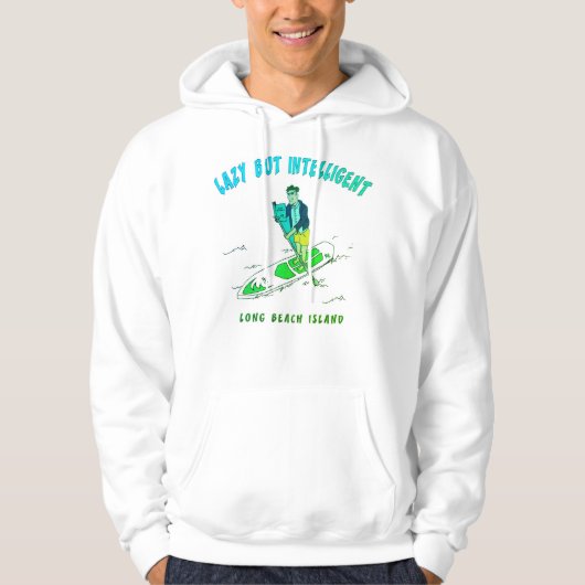 TRADEMARKED LAZY BUT INTELLIGENT HOODIE (Voorkant)