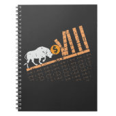 Trader Crypto Asset Trader Bull Trend Art Notitieboek (Voorkant)