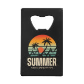 Trader design | Summer | Funny Creditkaart Flessenopener (Achterkant)