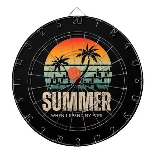 Trader design | Summer | Funny Dartbord (Voorkant)