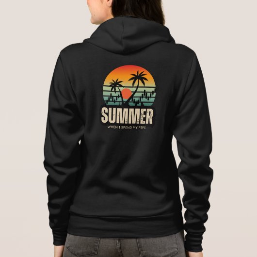 Trader design | Summer | Funny Hoodie (Achterkant)