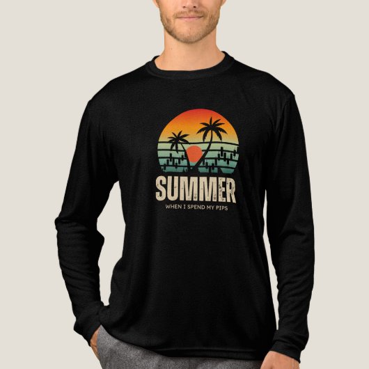 Trader design | Summer | Funny Tri-Blend Shirt (Voorkant volledig)