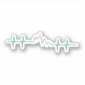 trader hartslag sticker (Voorkant)