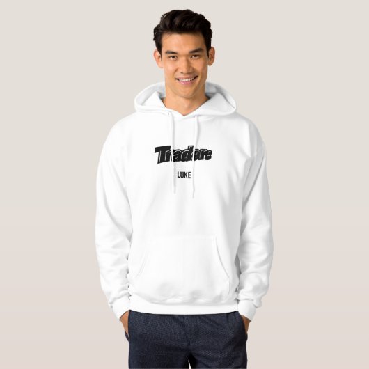 Trader Hoodie with Custom Name (Voorkant volledig)