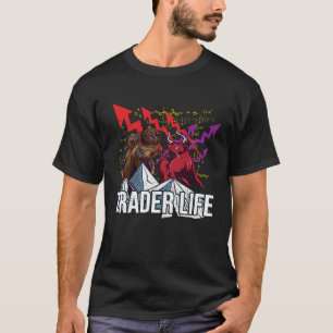 Trader Leven Aandelenmarkt Belegger Forex Invester T-shirt