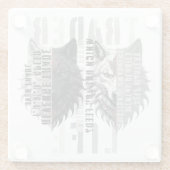 Trader life | Wolf | Both sides Glazen Onderzetter (Achterkant)