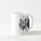 Trader life | Wolf | Both sides Koffiemok (Voorkant rechts)