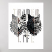 Trader life | Wolf | Both sides Poster (Voorkant)