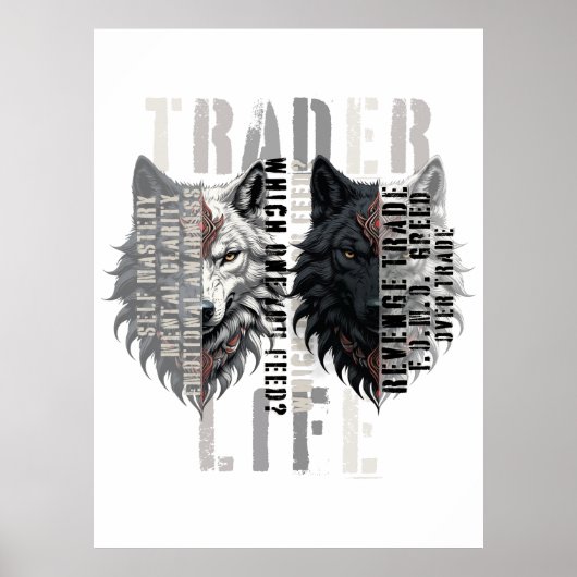 Trader life | Wolf | Both sides Poster (Voorkant)