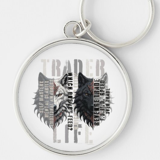 Trader life | Wolf | Both sides Sleutelhanger (Voorkant)