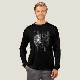Trader life | Wolf | Both sides Tri-Blend Shirt