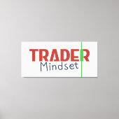 Trader Mindset – Discipline Focus & Trading Psycho Canvas Afdruk (Voorkant)