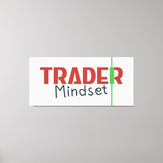 Trader Mindset – Discipline Focus & Trading Psycho Canvas Afdruk (Voorkant)