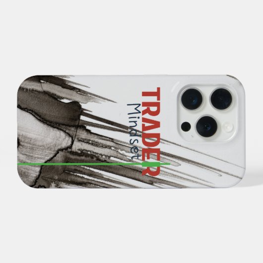 Trader Mindset – Discipline, Focus, Trading Psycho iPhone Hoesje (Achterkant horizontaal)