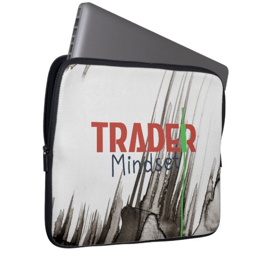 Trader Mindset – Discipline, Focus, Trading Psycho Laptop Sleeve (Voorkant Rechts)