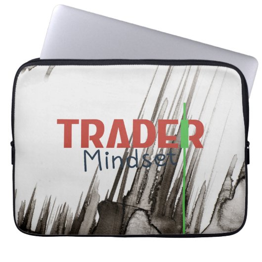Trader Mindset – Discipline, Focus, Trading Psycho Laptop Sleeve (Voorkant)