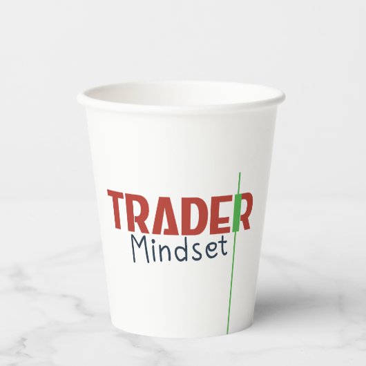 Trader Mindset – Discipline, Focus, Trading Psycho Papieren Bekers (Voorkant)
