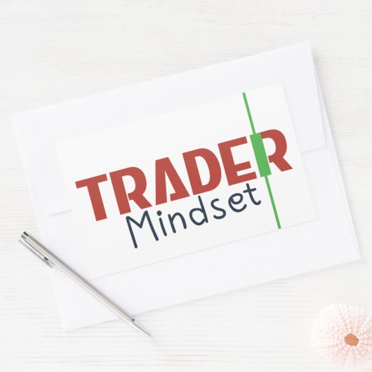 Trader Mindset – Discipline Focus & Trading Psycho Rechthoekige Sticker (Envelop)