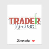 Trader Mindset – Discipline Focus & Trading Psycho Sticker (Vel)
