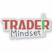 Trader Mindset – Discipline Focus & Trading Psycho Sticker (Voorkant)