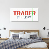 Trader Mindset – Discipline Focused Trading Canvas Afdruk (Insitu (Slaapkamer))