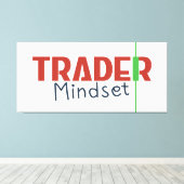 Trader Mindset – Discipline Focused Trading Canvas Afdruk (Insitu (Houten vloer))