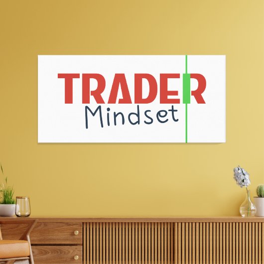 Trader Mindset – Discipline Focused Trading Canvas Afdruk (Insitu (Woonkamer))