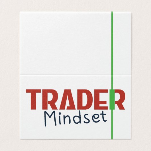 Trader Mindset – Discipline Focused Trading Kaart (Buitenkant ongevouwen)