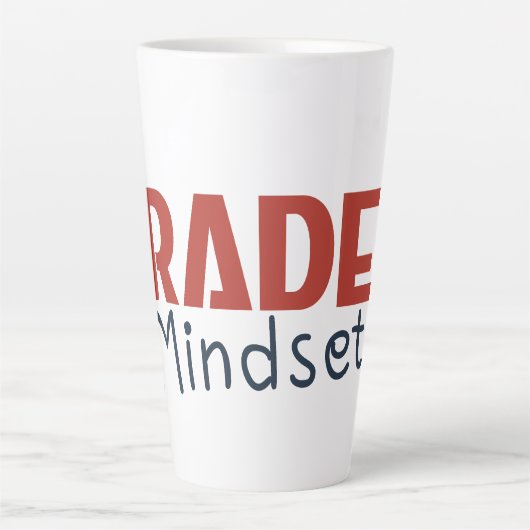 Trader Mindset – Discipline Focused Trading Latte Mok (Voorkant)